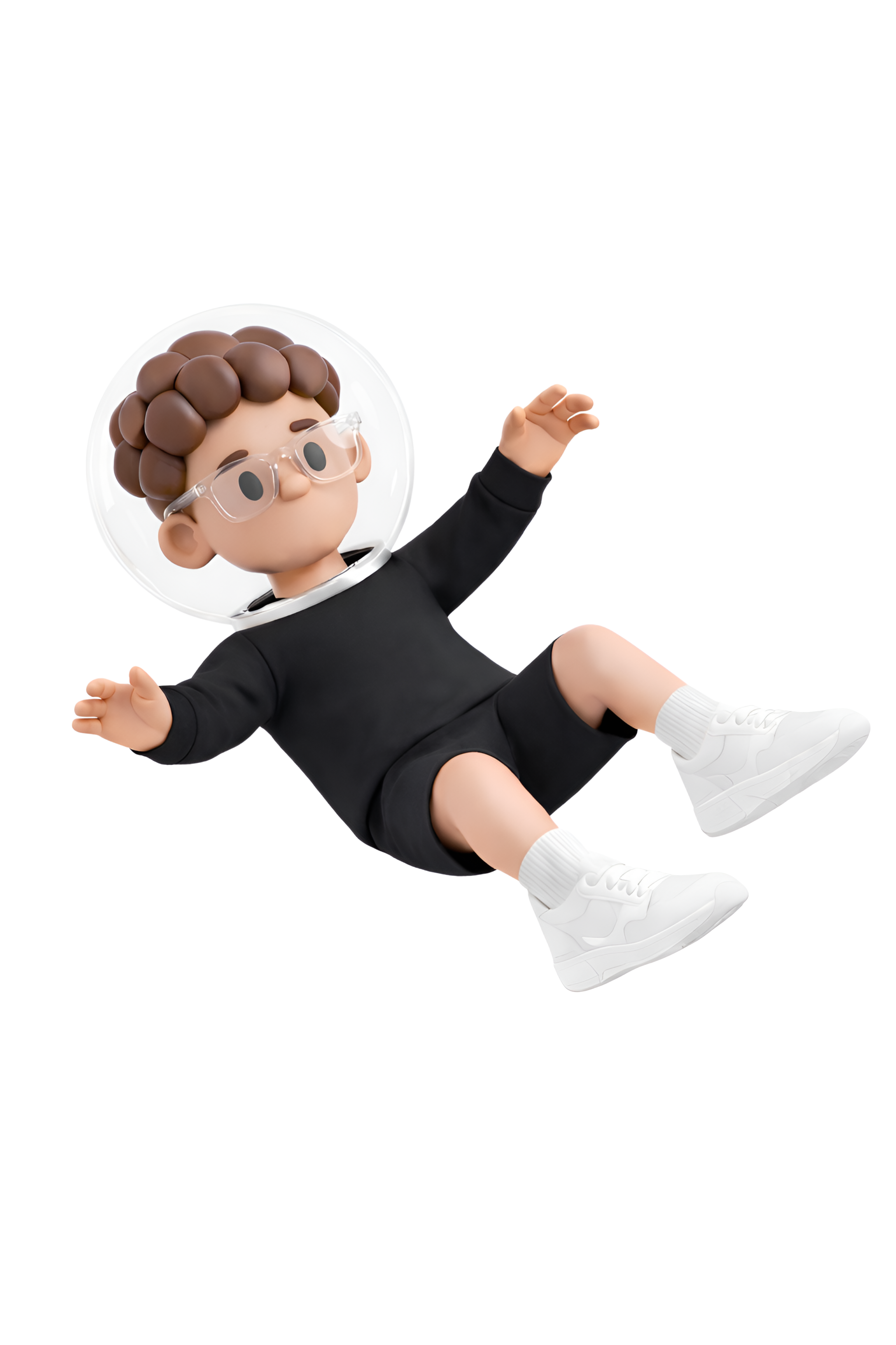 Maskot Účtonaut přinášející finanční data